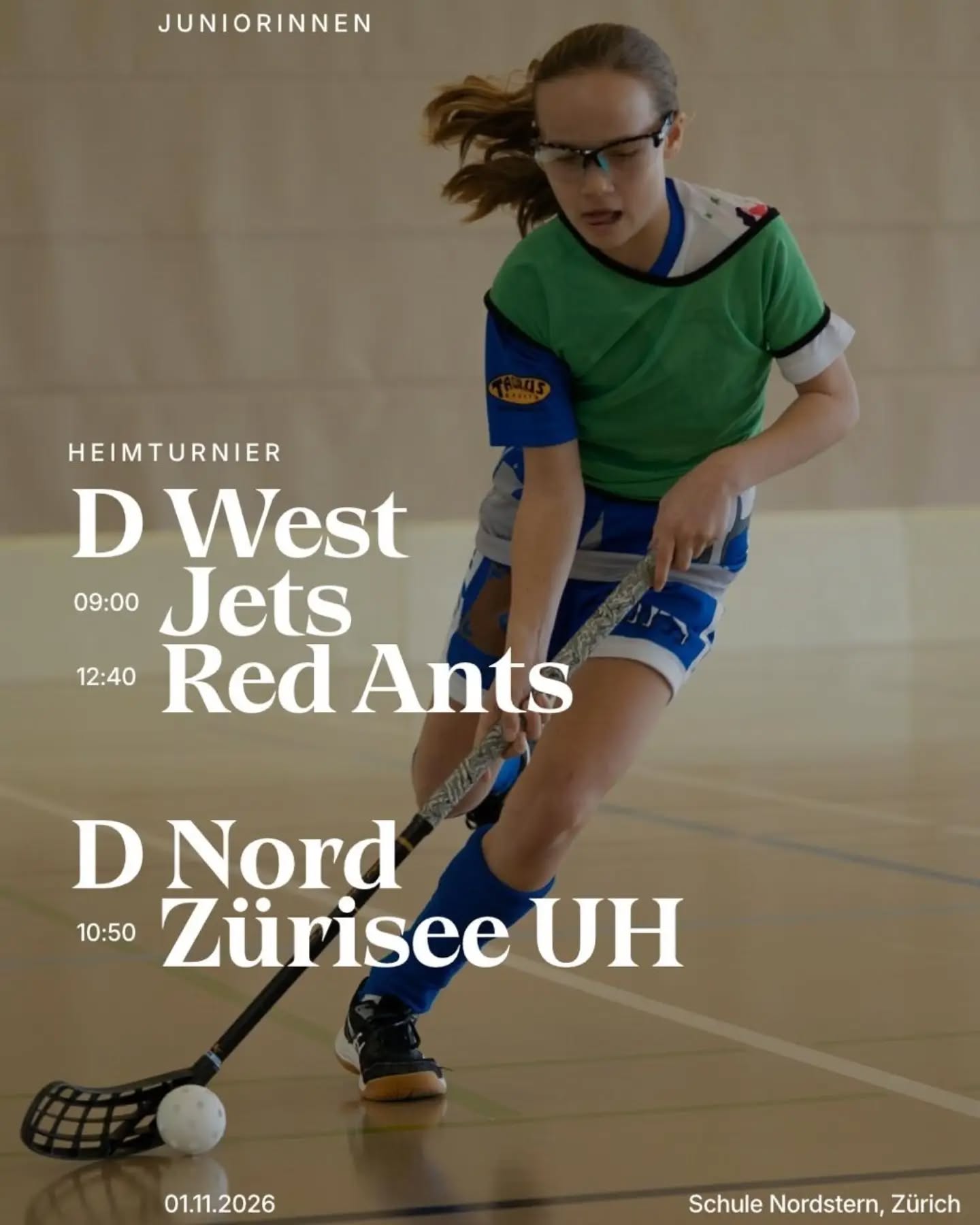 Matchvorschau Juniorinnen!💙🤍🦁

D West ❗️Heimturnier❗️
🗓 Sonntag, 1.11.26
📍 Schule Nordstern, Zürich
🕗 9:00 vs. Kloten Dietlikon Jets
🕗 12:40 vs. Red Ants

D Nord ❗️Heimturnier❗️
🗓 Sonntag, 1.11.26
📍 Schule Nordstern, Zürich
🕗 10:50 vs. @zuerisee_girls 

Unterstützt unsere Girls🔥